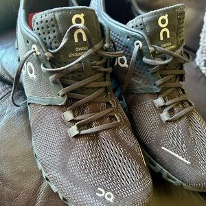 On Running Charcoal Mesh Sneakers